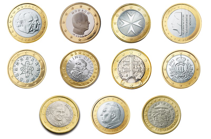euro 1 coin currency europe money wealth 4k