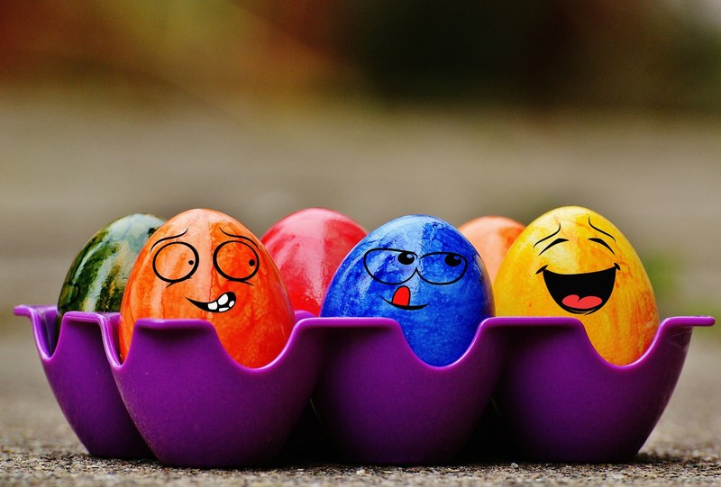 easter easter eggs funny colorful happy easter egg 4k