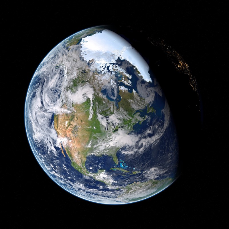 earth planet space cosmos globe astronomy cosmic 4k