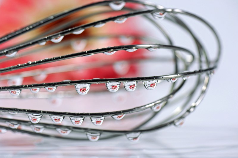 drip macro blossom bloom mirroring drop of water 4k