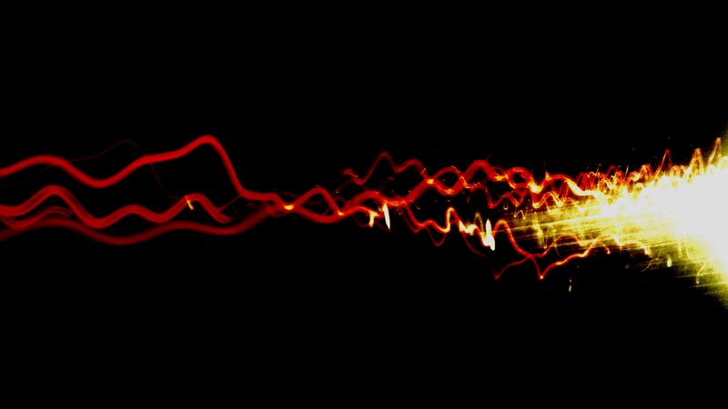 lines, burst, dark, wavy, light, 4k