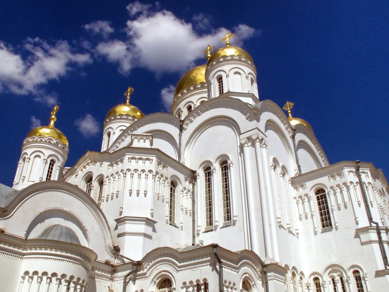 diveevo russia church orthodox religion faith 4k