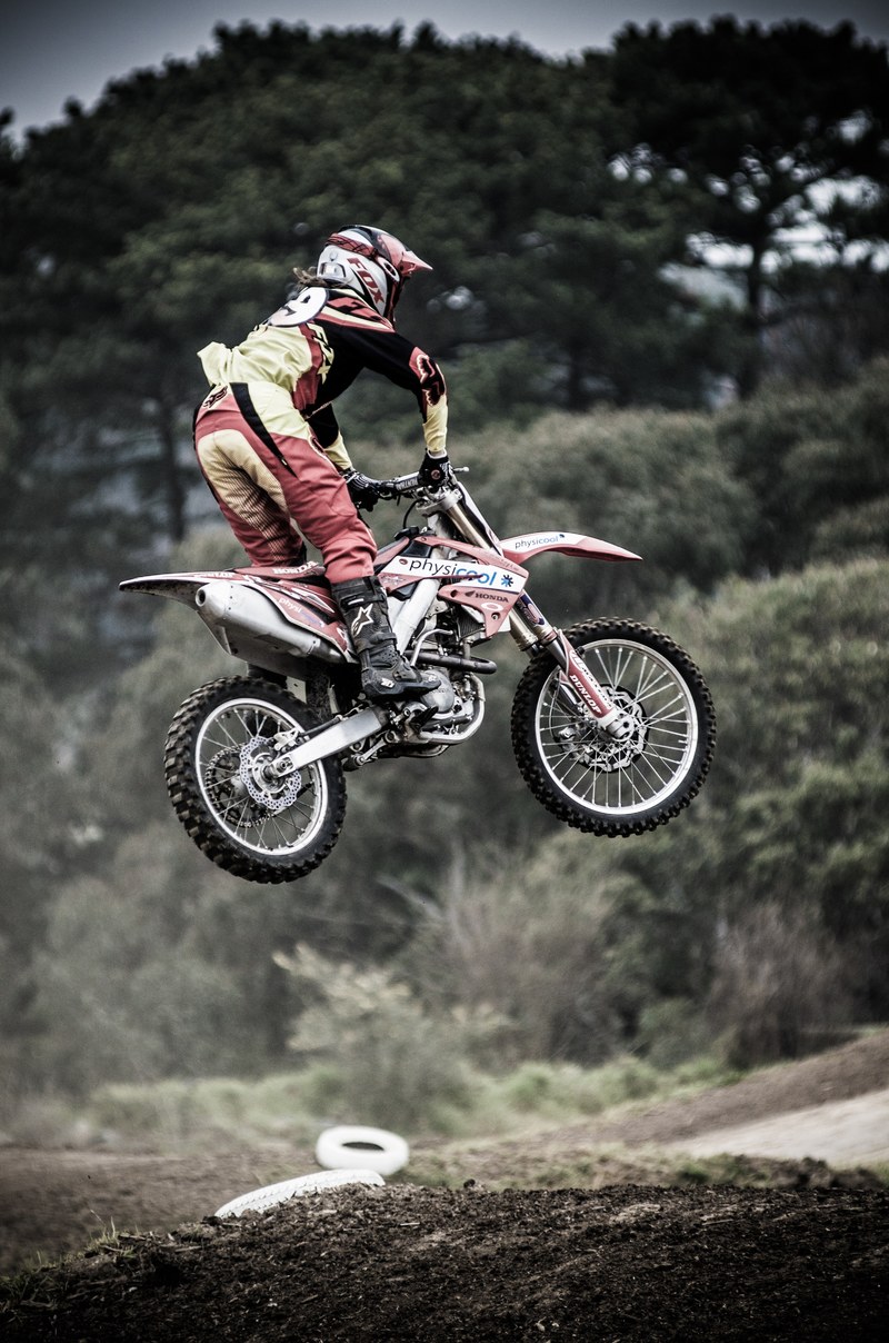 dirt bike motorcycle exhaust metal metallic 4k