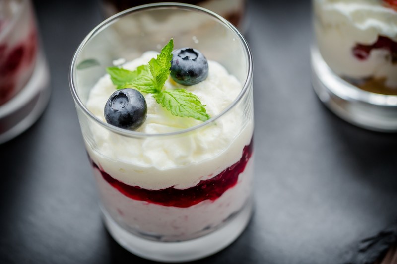 dessert glass delicious sweet sweet dish 4k