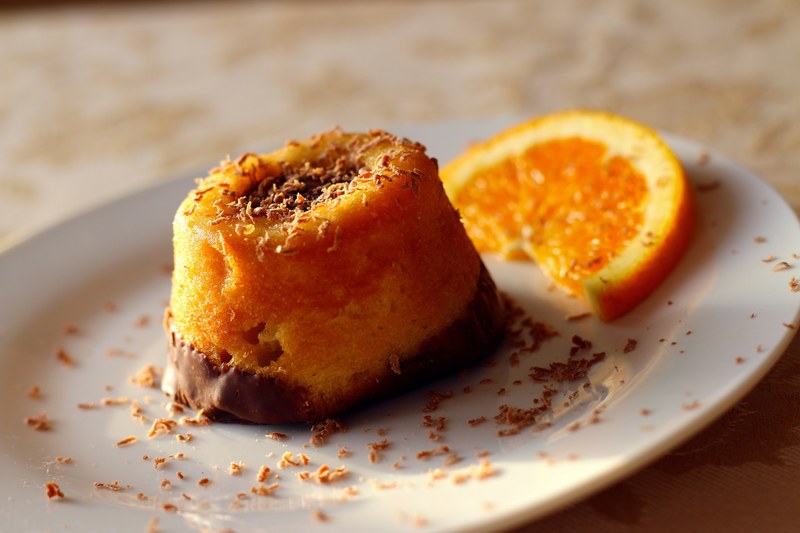 dessert orange food chocolate cake sweetness 4k