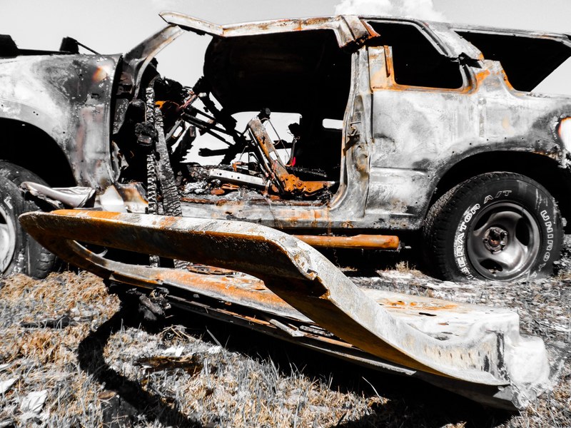 crash accident collision automobiles smashup 4k