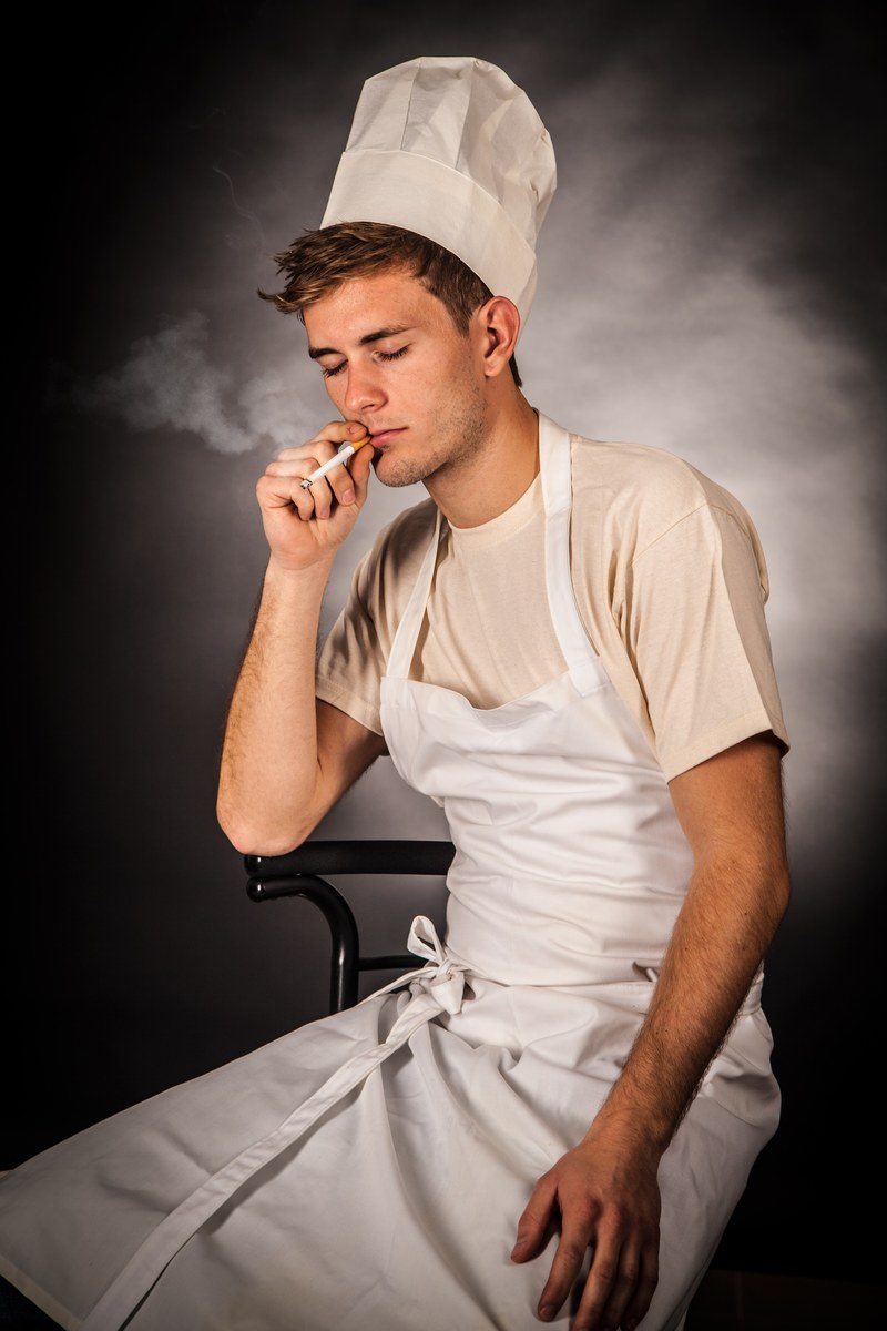 cooking smoking cigarette kitchen steam eat cook 4k
