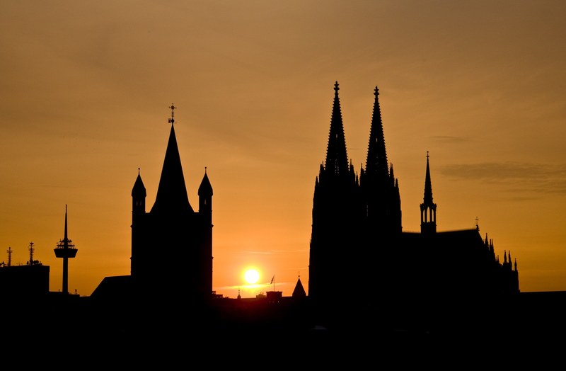 cologne cologne cathedral dom church steeple city 4k