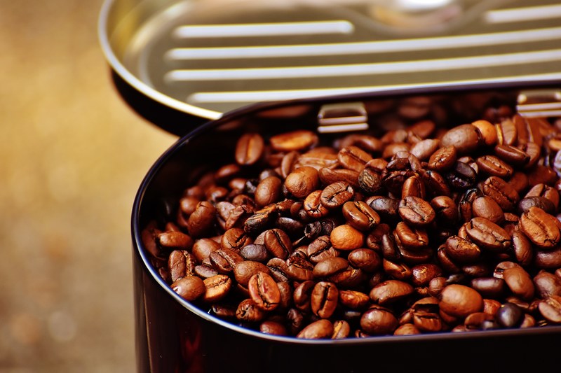 coffee tin coffee coffee beans cafe roasted 4k