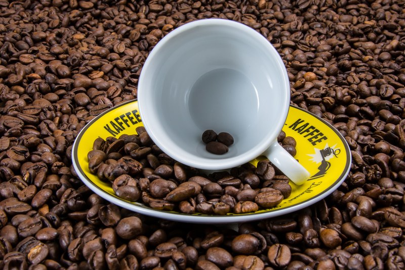 coffee coffee cup coffee beans cup cover brown 4k