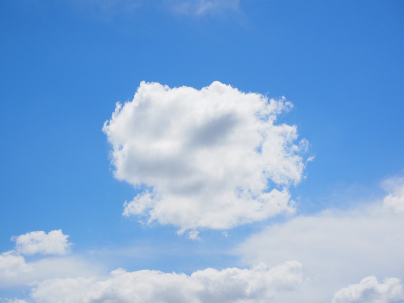 clouds sky blue white summer day sunny day sunny 4k