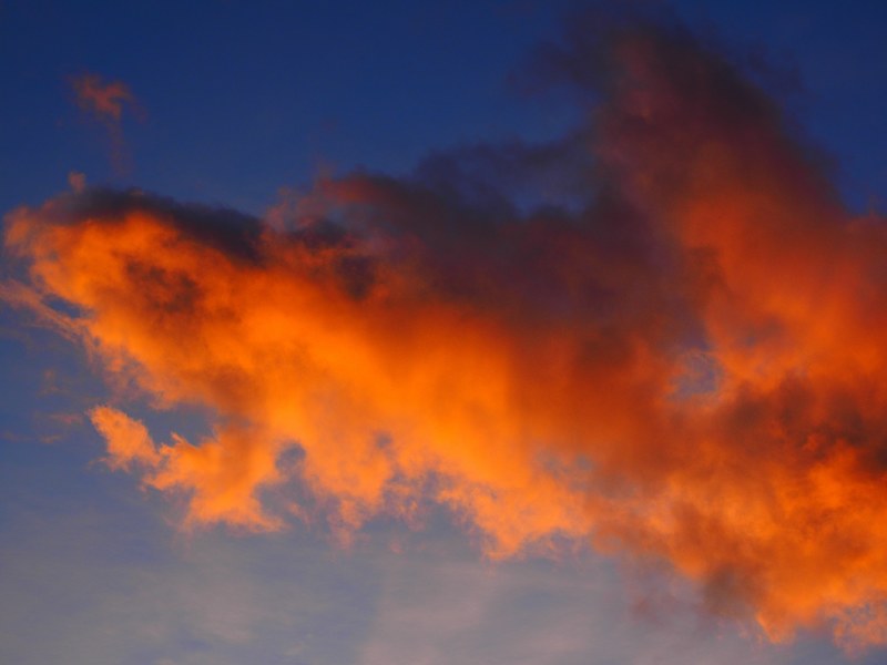 cloud afterglow red sunset sky evening sky 4k