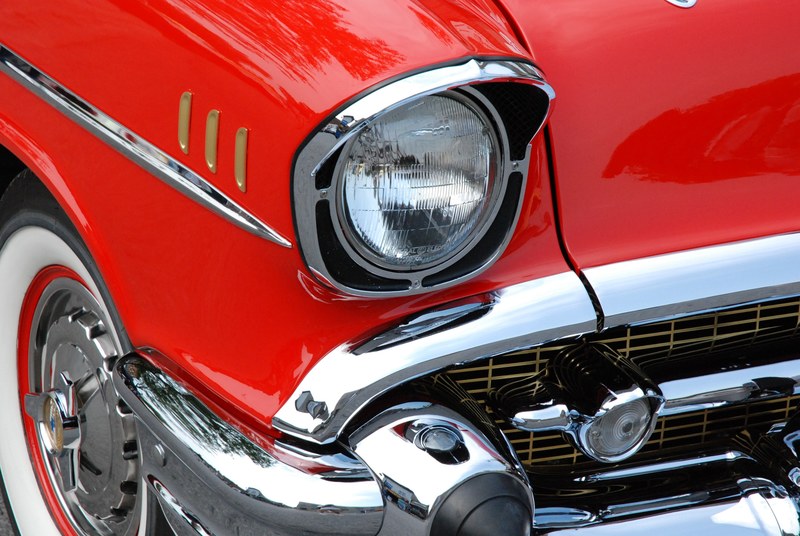 classic car red automobiles chevrolet vintage 4k