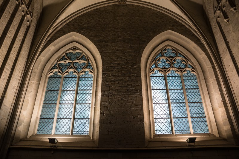 church window church stained glass window window 4k