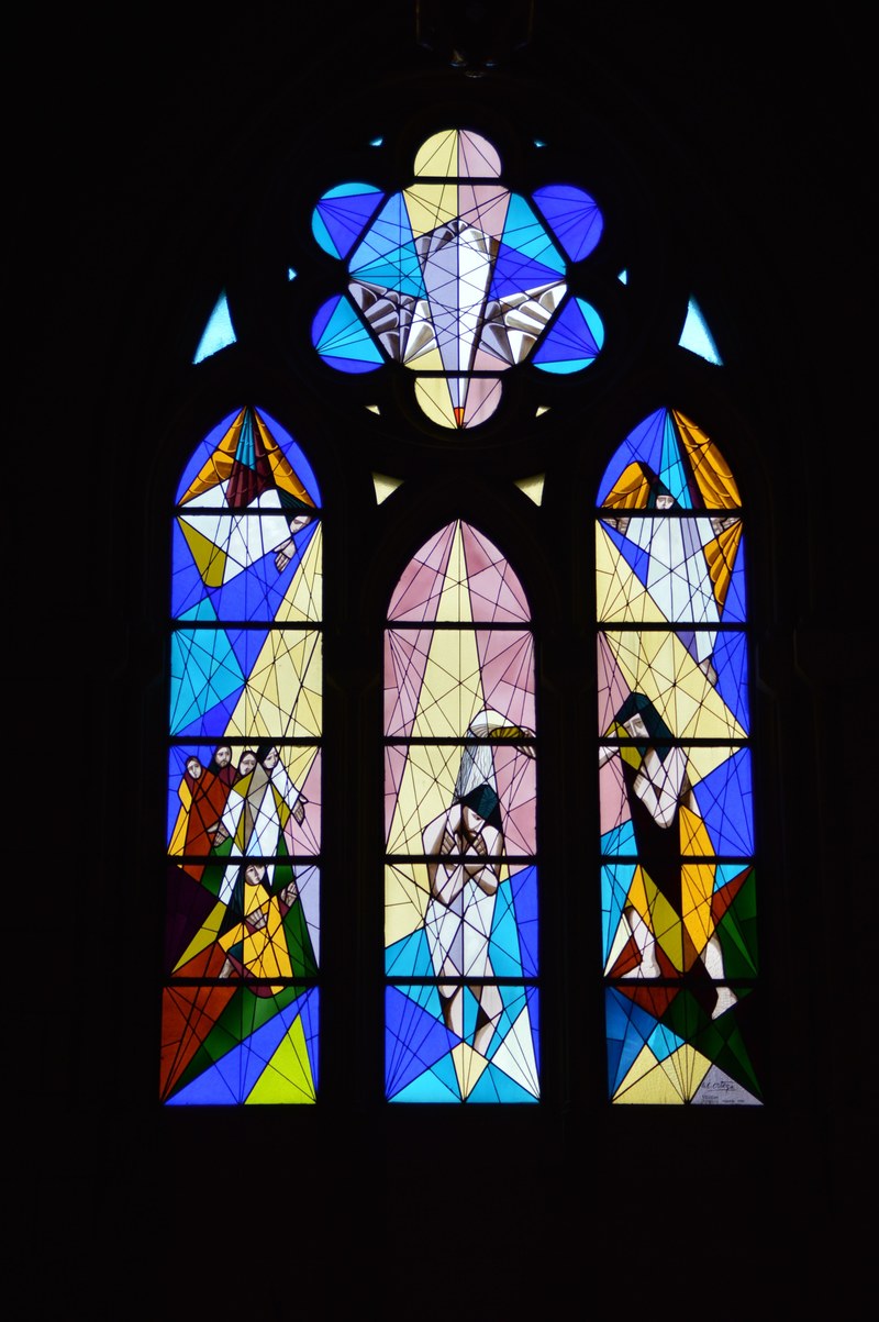church glass church window colorful christianity 4k