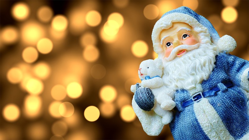 christmas santa claus figure decoration nicholas 4k