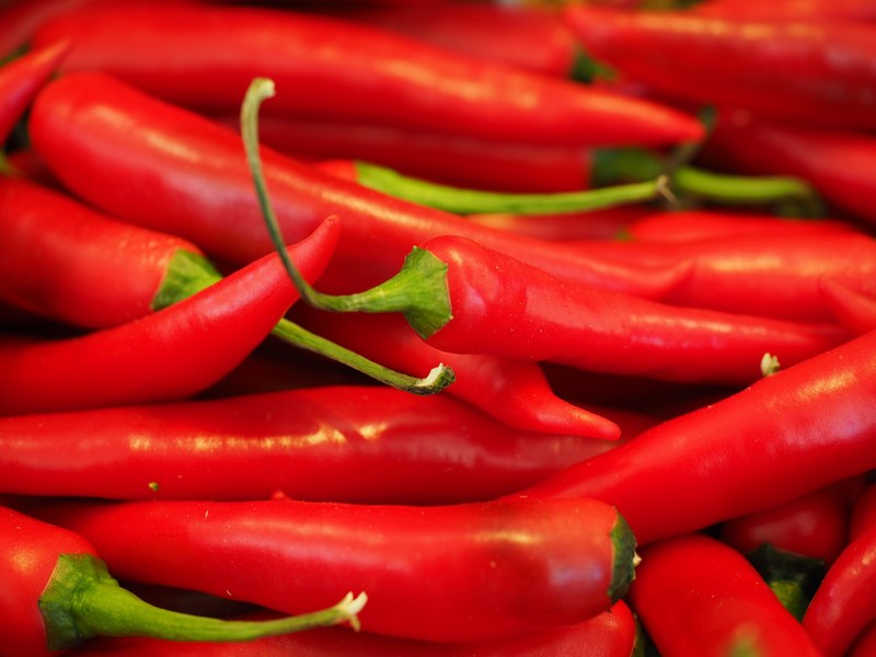 chili red sharp spice chili peppers pepperoni 4k