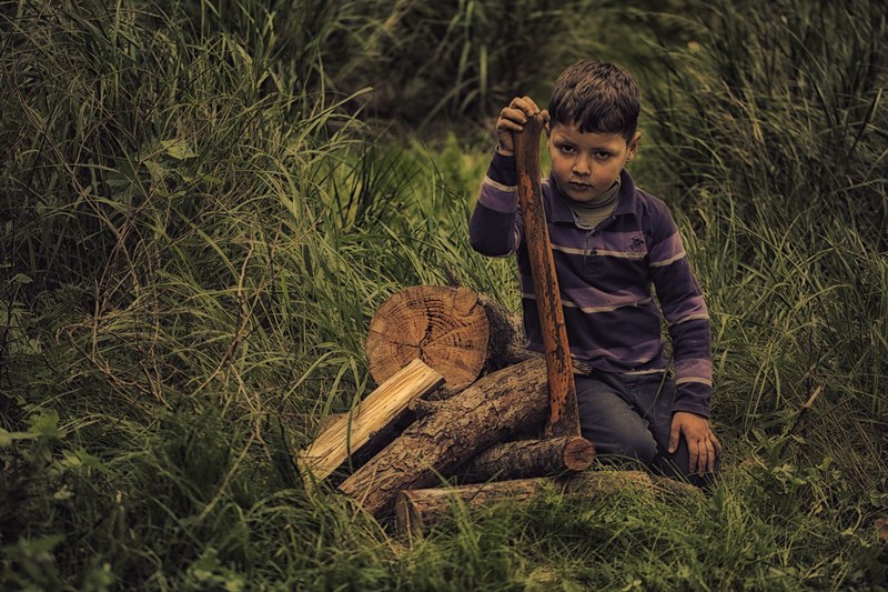 child work hard 4k