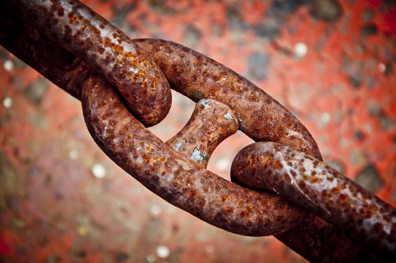 chain rust iron metal macro rusty 4k