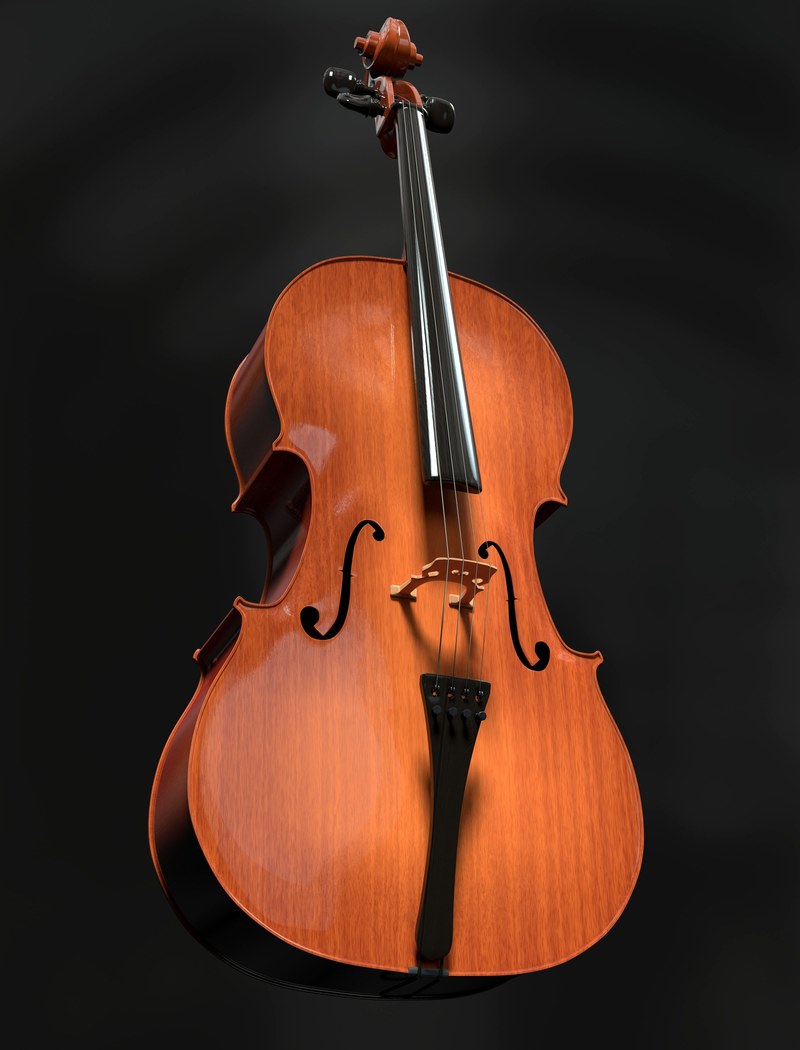 cello strings stringed instrument wood instrument 4k