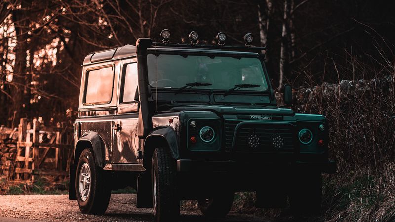 suv, car, front view, lights, road, 4k
