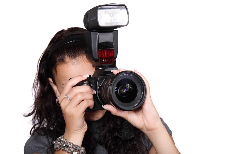 camera digital equipment female girl isolated 4k