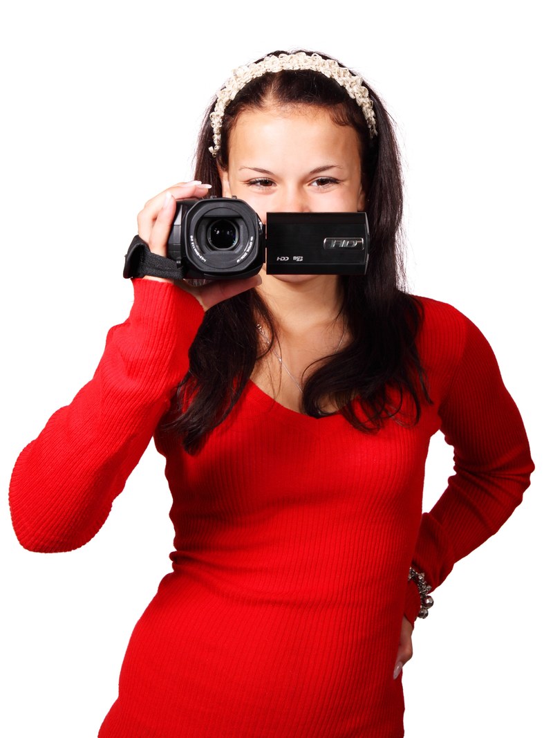 camcorder camera digital equipment female girl 4k