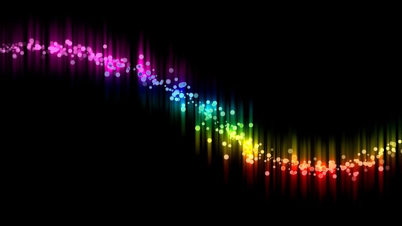 abstract, black, colorful, curve, 4k
