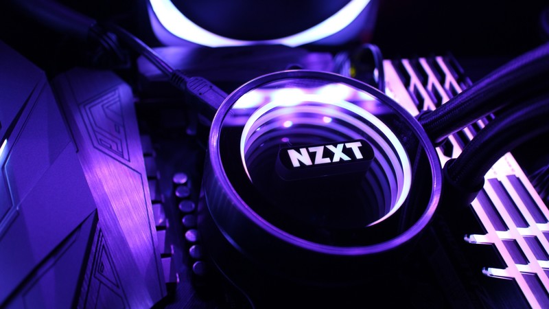 NZXT, purple, light, 4K