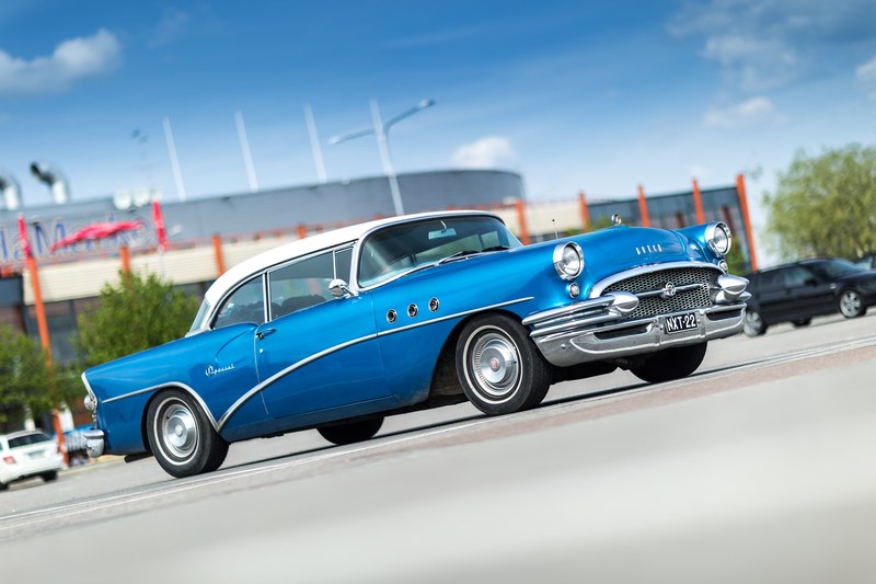 buick special 1955 old car blue classic vintage 4k