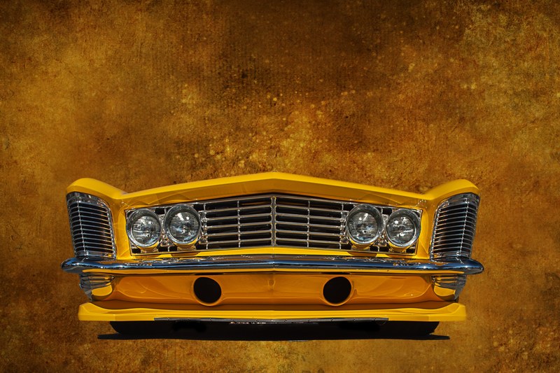 buick car auto yellow bumper 4k
