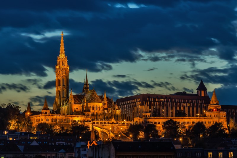budapest church architecture matthias church 4k
