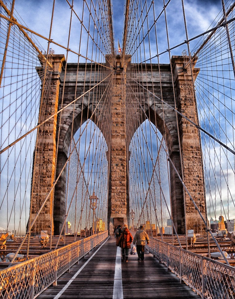 brooklyn bridge landmark historic bridge 4k
