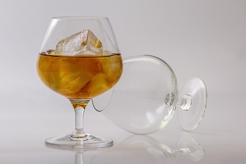 brandy cognac alcohol drink cocktail liquor glass 4k