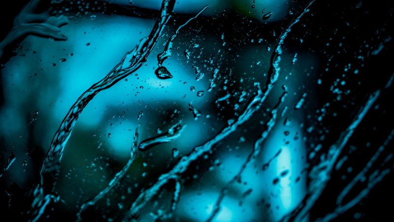 glass, spray, drops, water, 4k