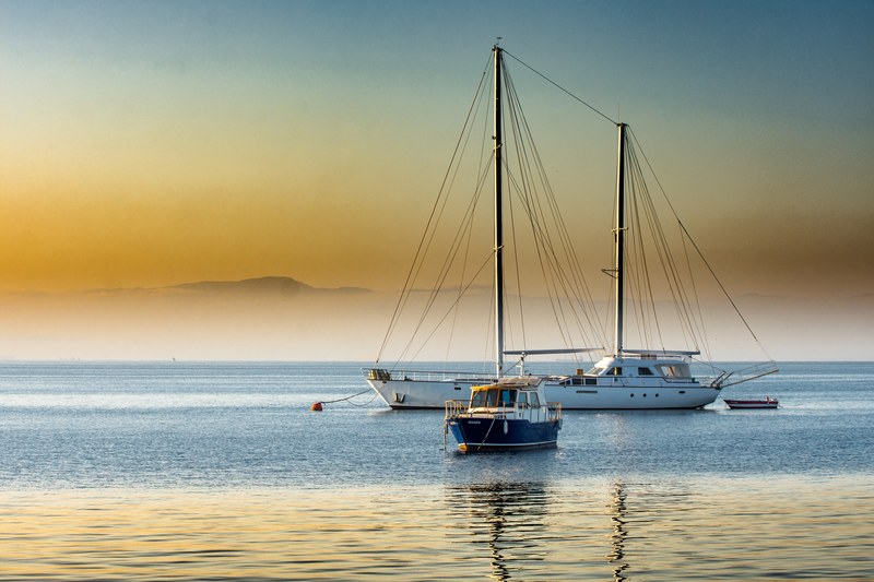 boats yacht bay ship water sea istanbul marina 4k
