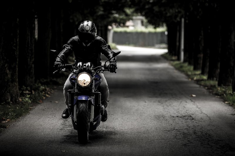 biker motorcycle ride vehicle motorbike road 4k