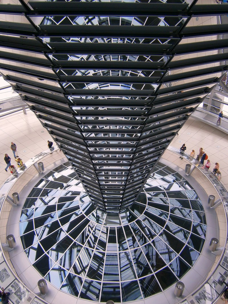berlin glass dome glass 4k