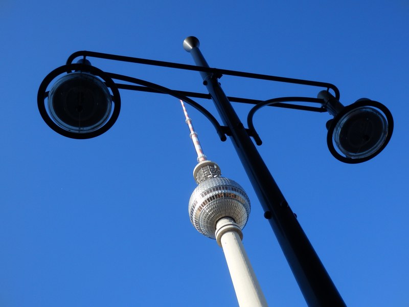 berlin lantern landmark sky architecture germany 4k