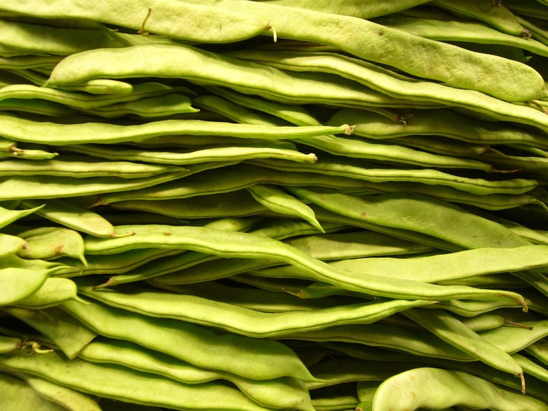 beans vegetables green cook market healthy food 4k