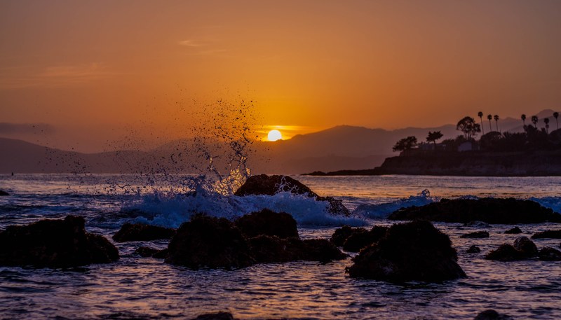 beach sunset sand ocean beach sunset travel 4k