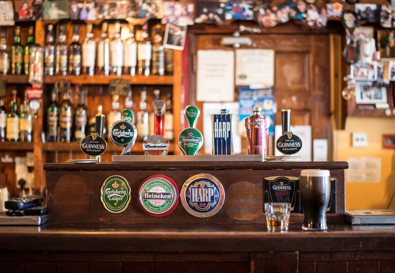 bar local cong ireland irish pub pub bottles 4k