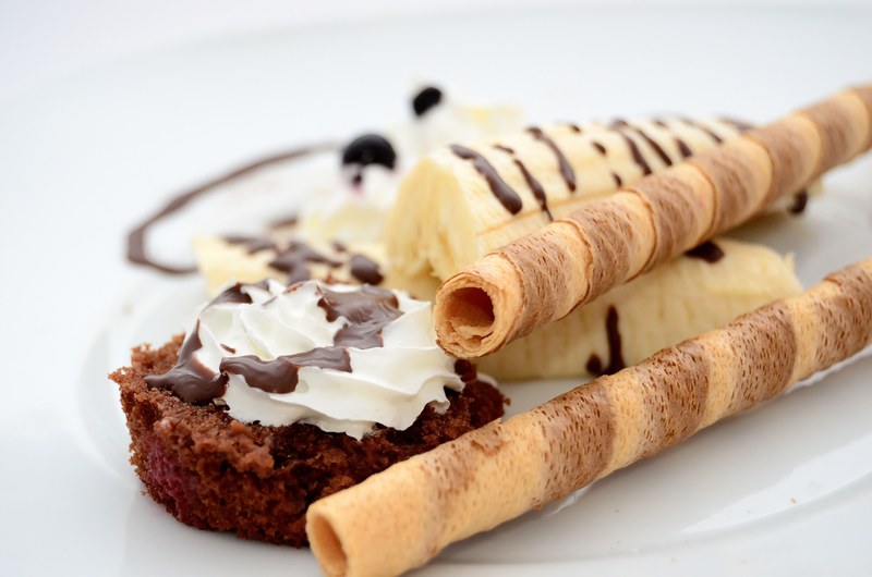 bananas dessert ice cream fruit sweets 4k