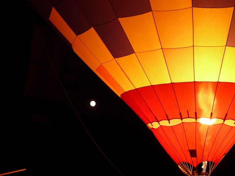 balloon hot air balloon balloon glow drive hot air 4k