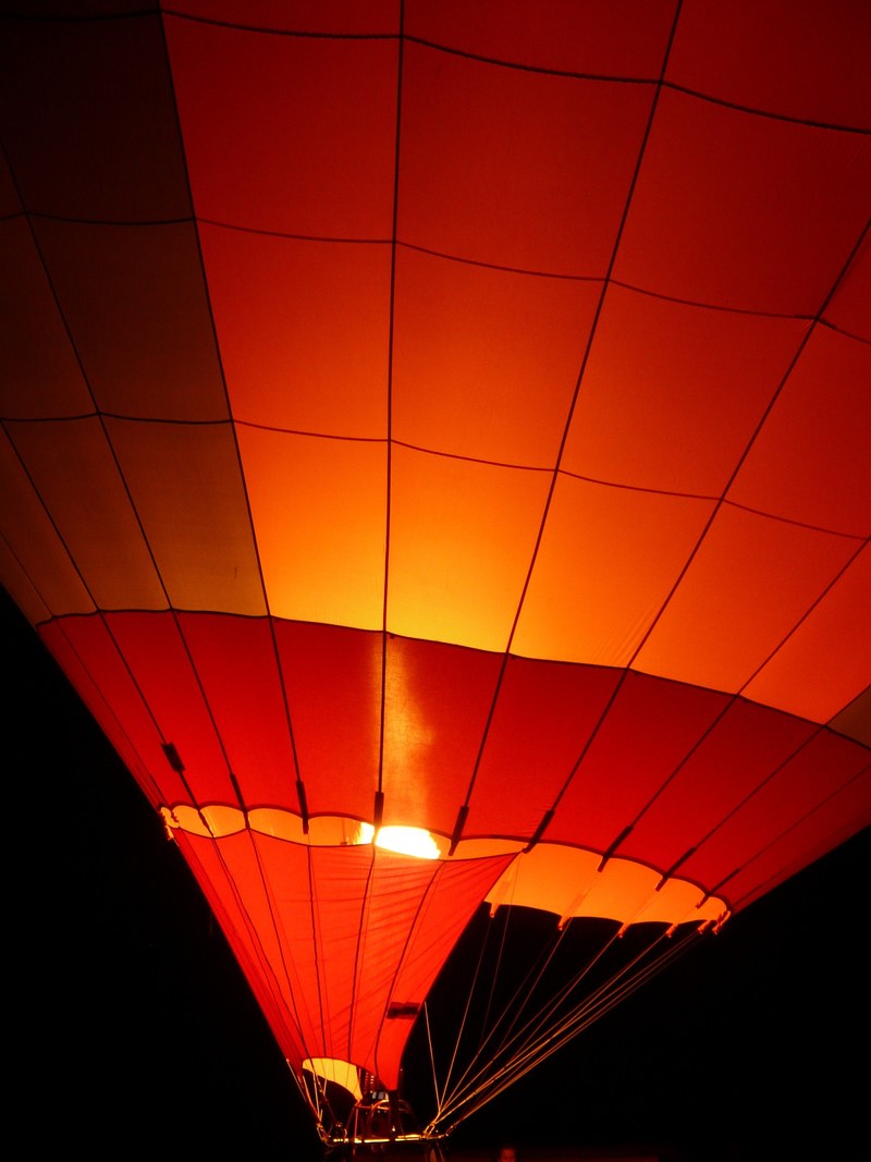 balloon hot air balloon balloon glow drive hot air 4k