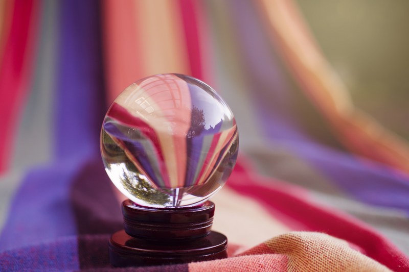 ball glass about reflection mirroring colorful 4k