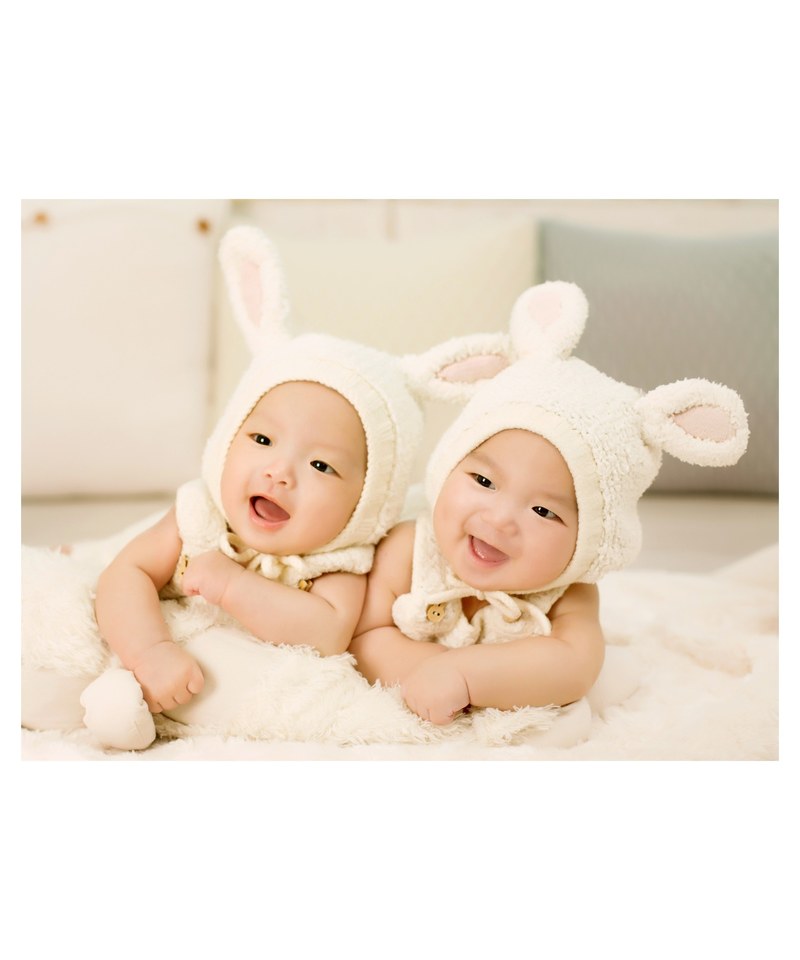 baby twins 100 days photo 4k