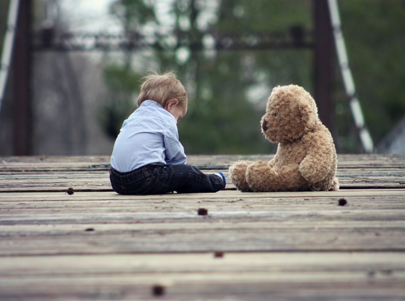baby teddy bear cute child small boy sweet 4k