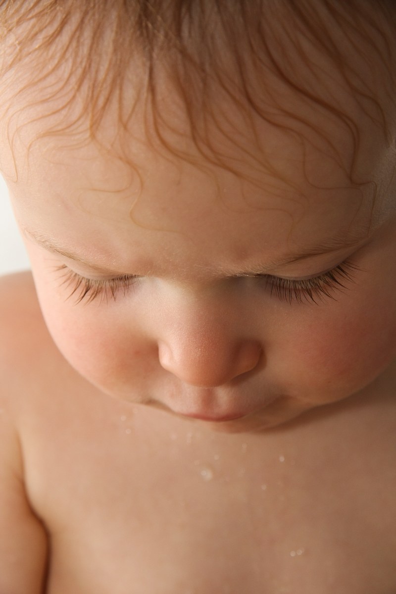 baby boy little boy sweet portrait face 4k