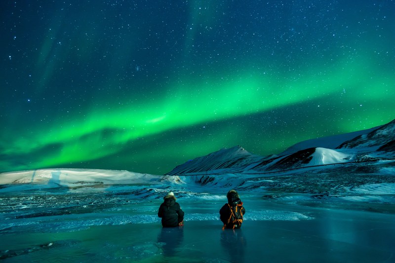 aurora aurora borealis snow nothern lights 4k